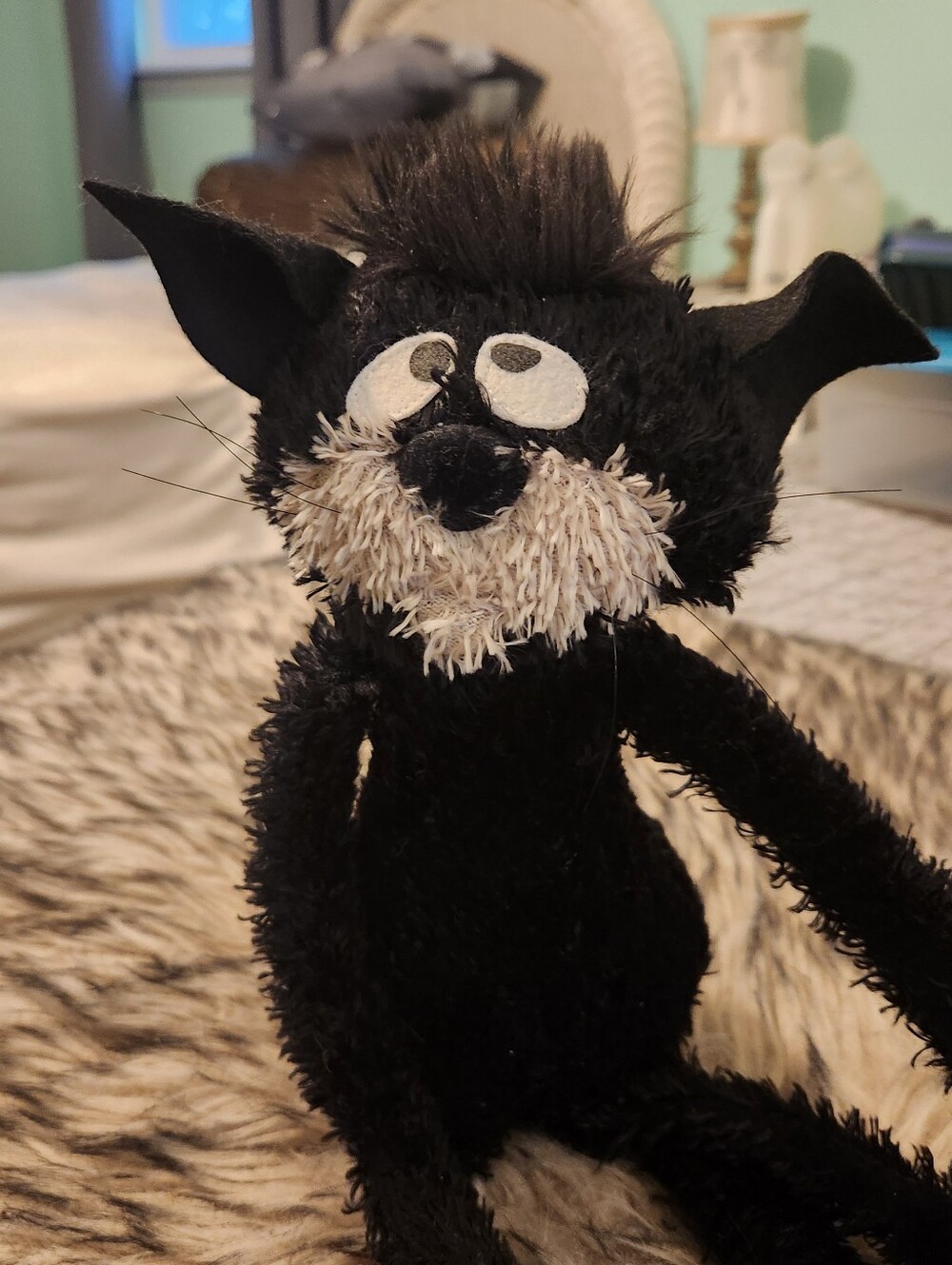 Hallmark Roscoe The Cat Halloween Black Plush Stuffed Cat - Picture 2 of 3